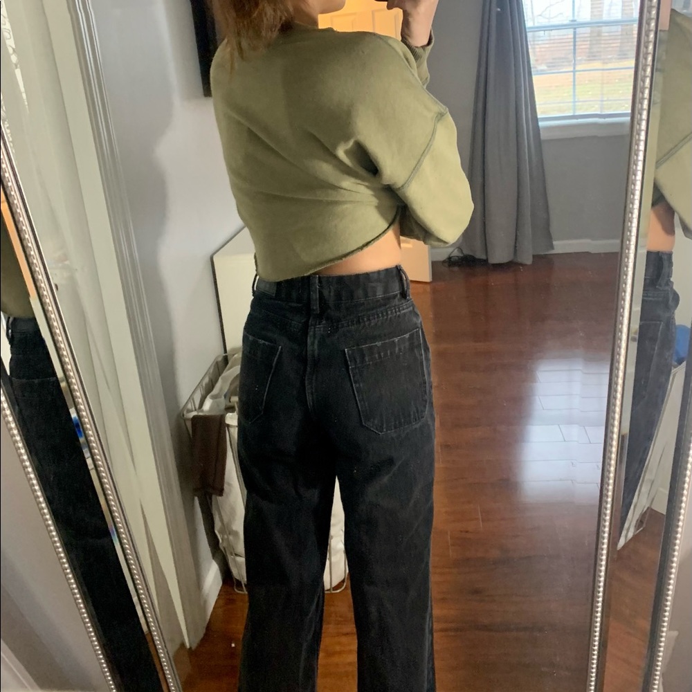 Black Straight Leg Jeans